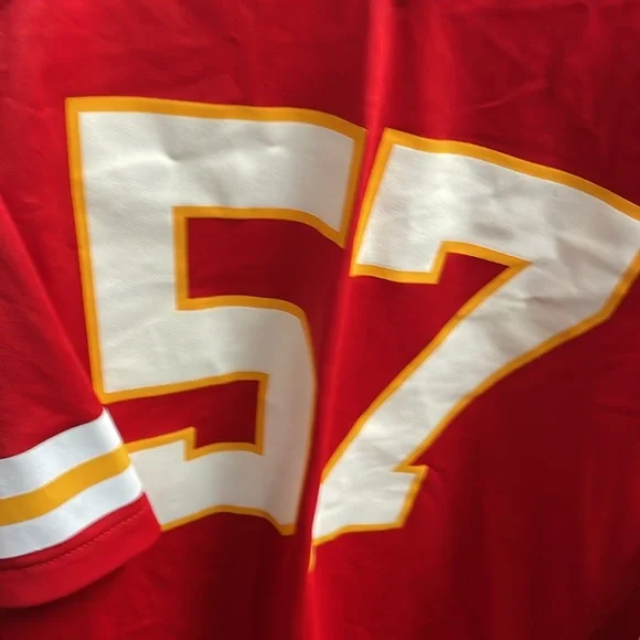 Men’s Nike NFL Kansas City Chiefs Orlando Brown JR #57 Used Sz XXL Red - Picture 2 of 10